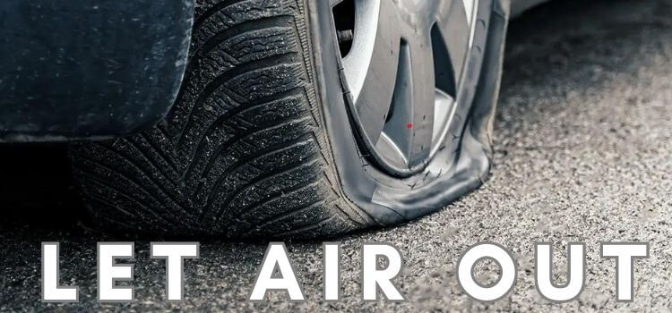 how to let air out of a car tire